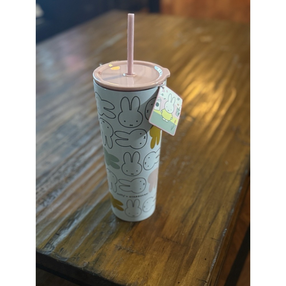 2026 Starbucks x Miffy Pink Straw Cup Stainless Steel Cup 26oz-Ready to ship!